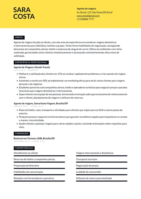 curso de agente de viagens