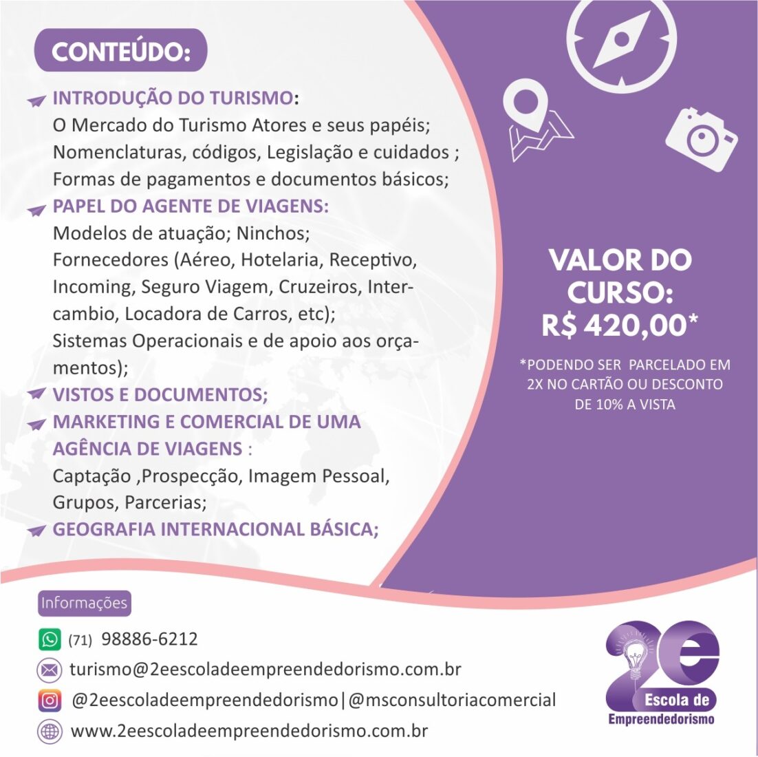 curso de agente de viagens
