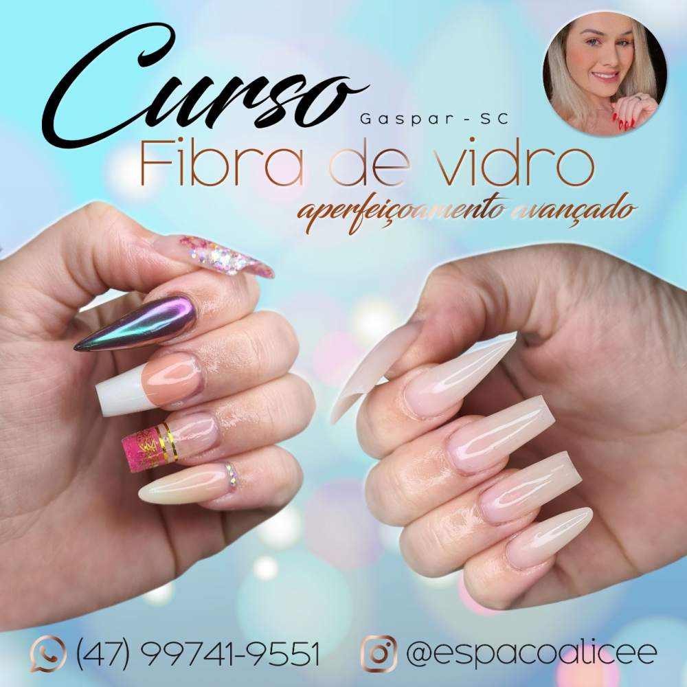 curso de alongamento de unhas fibra de vidro