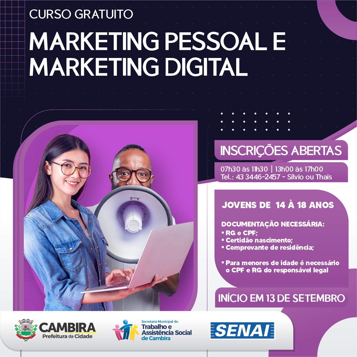 curso de marketing digital gratuito senai