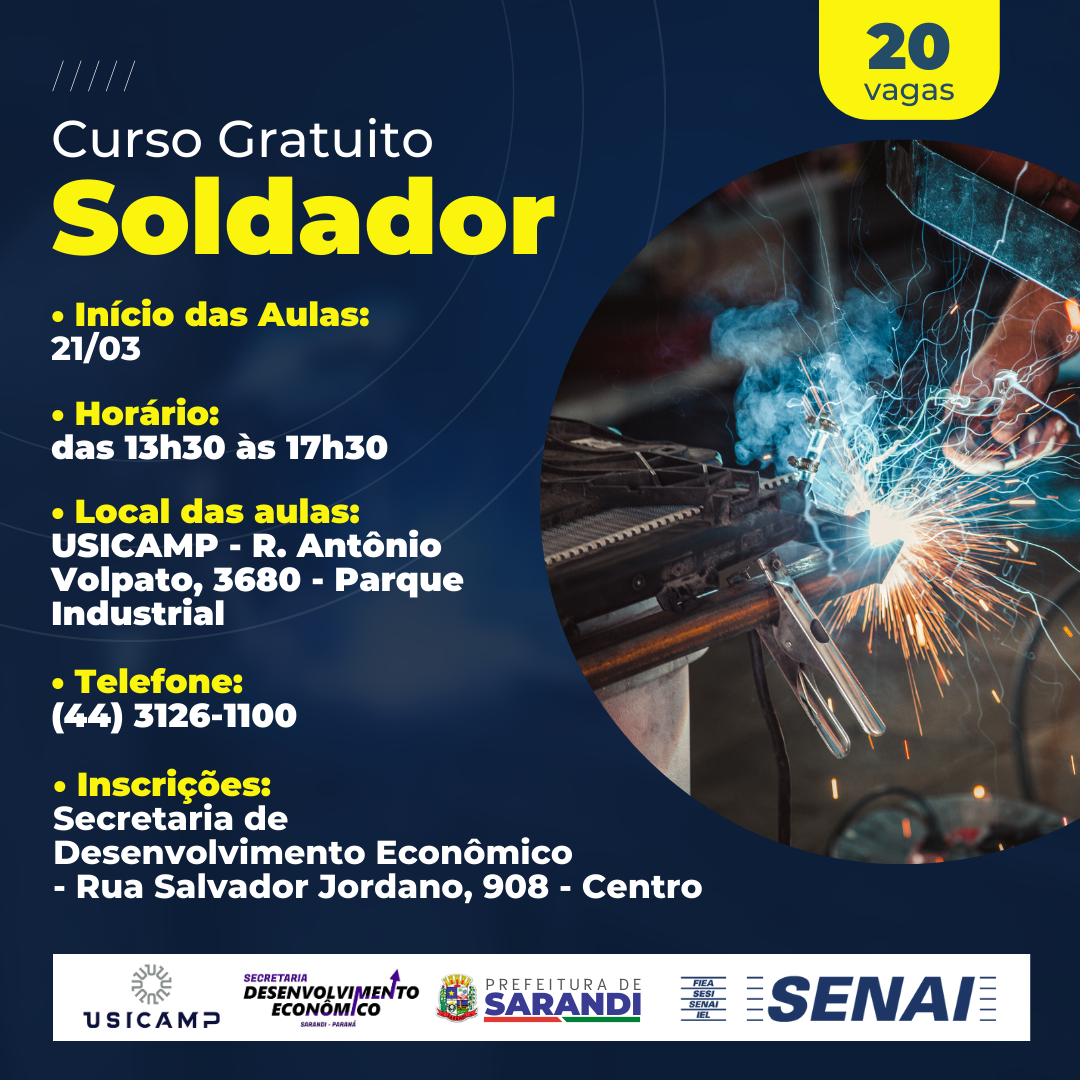 curso de soldador eletrodo revestido vs mig mag