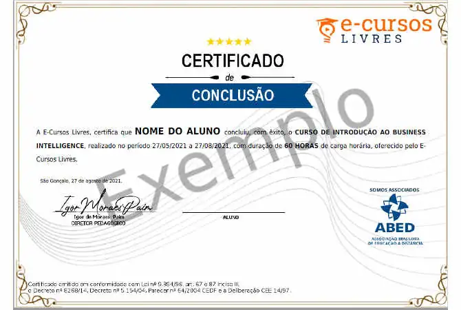 curso livre certificado é válido?