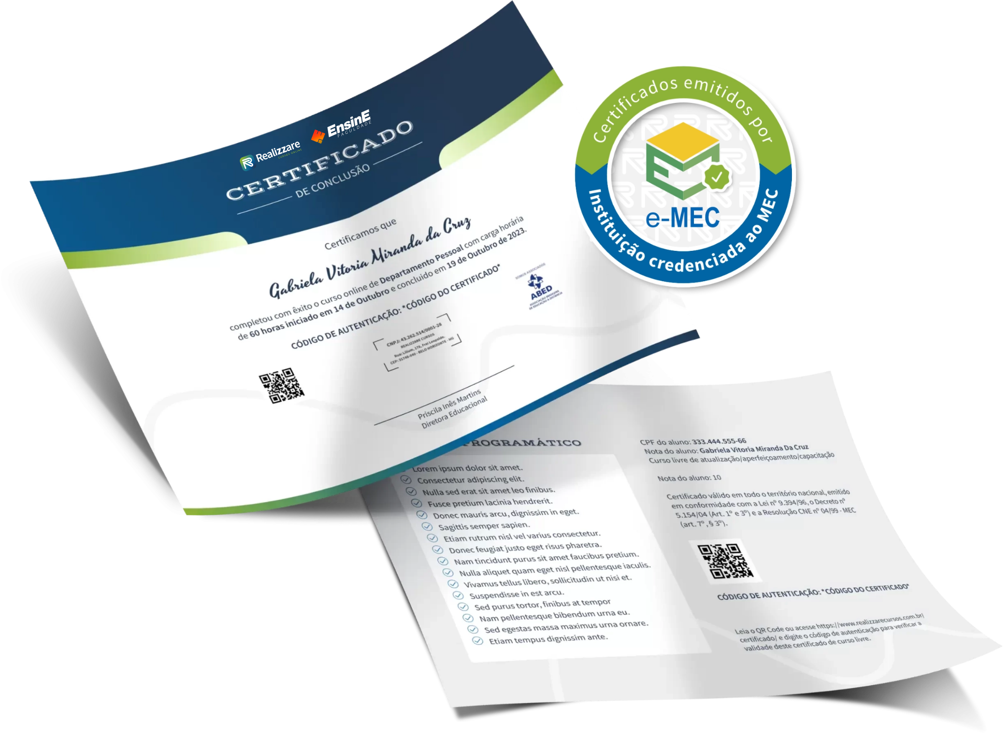 certificação profissional cursos livres