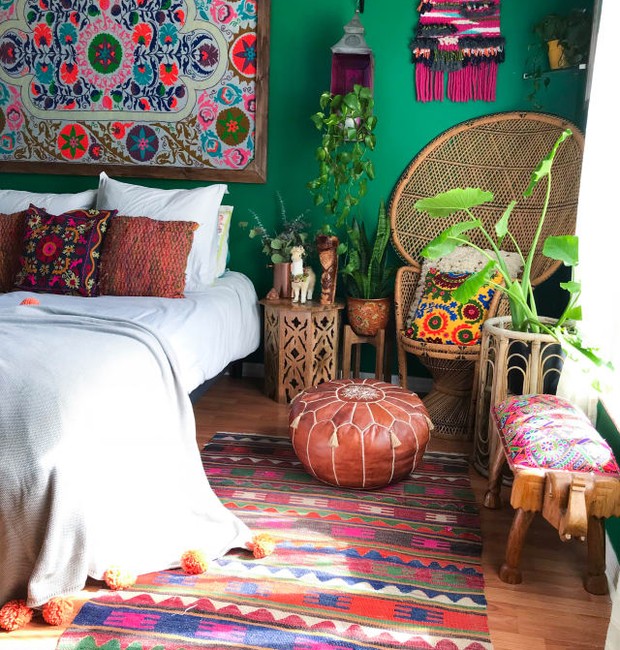 Guia Completo de Cores para um Quarto Boho Chic