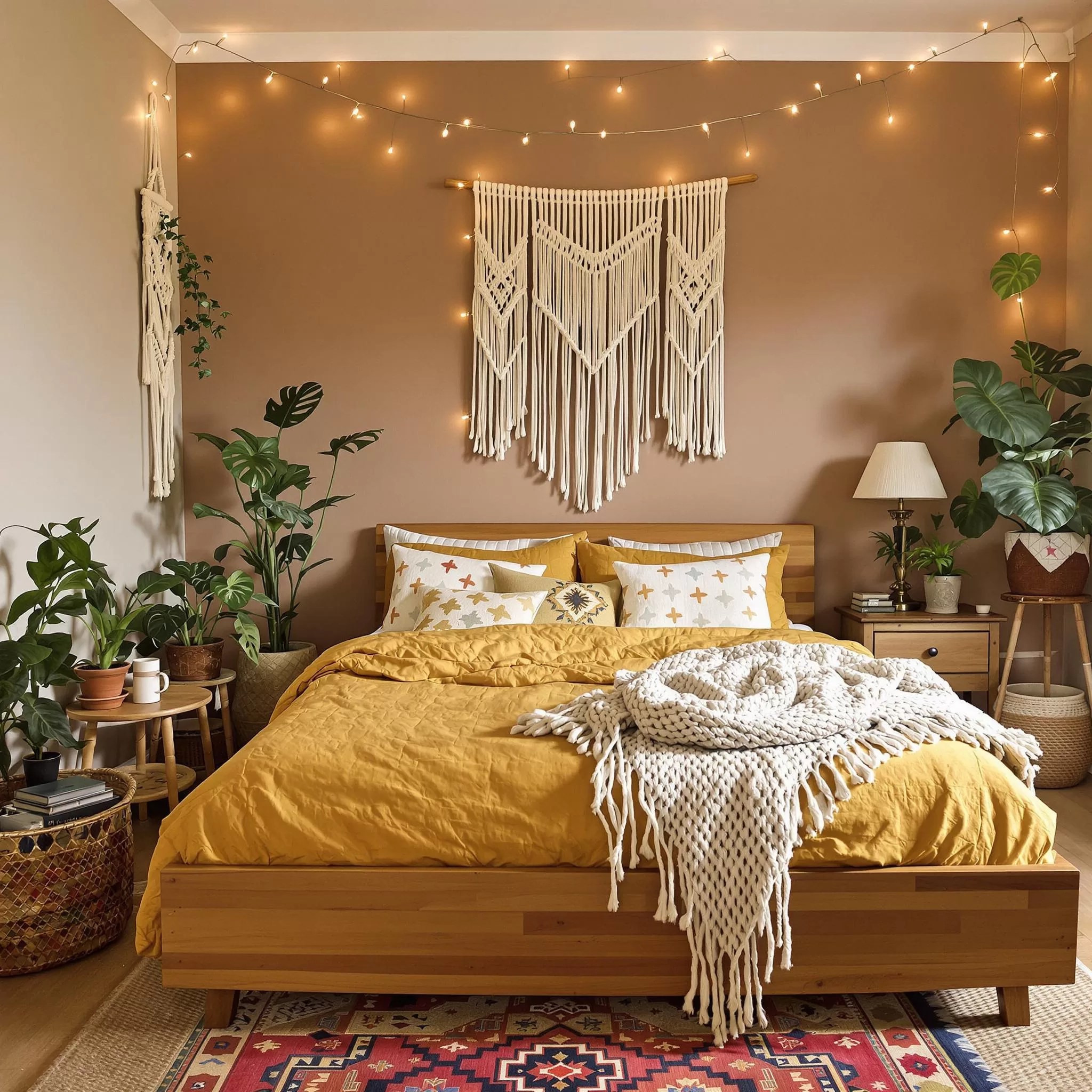 Guia Completo de Cores para um Quarto Boho Chic