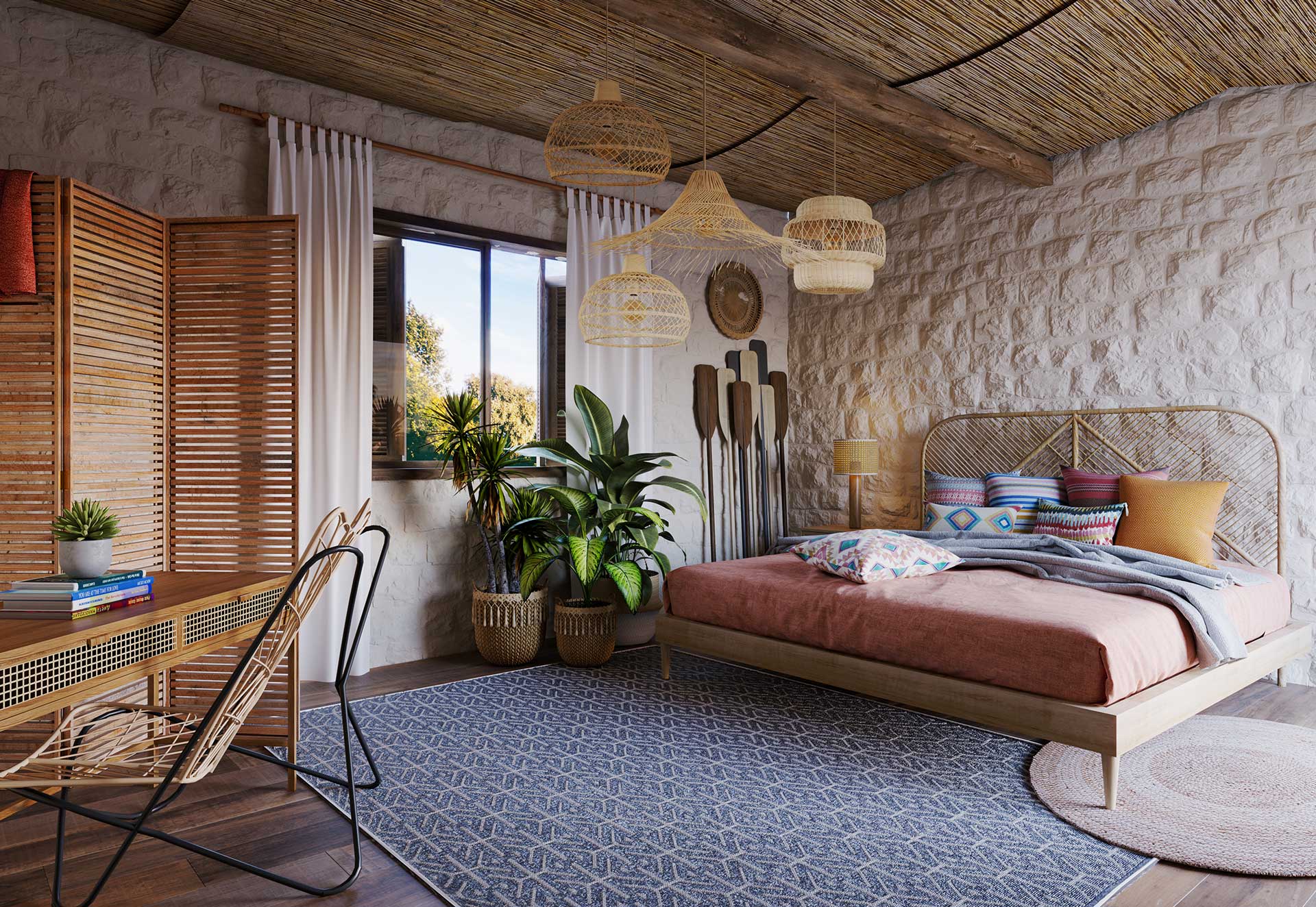 DIY: Decoração de Parede Boho Chic com Macramê e Cestaria