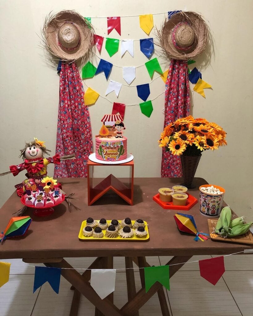 decoração de festa junina em casa simples