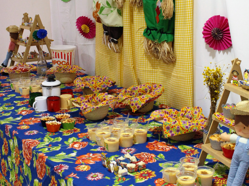 ideias baratas para festa junina DIY