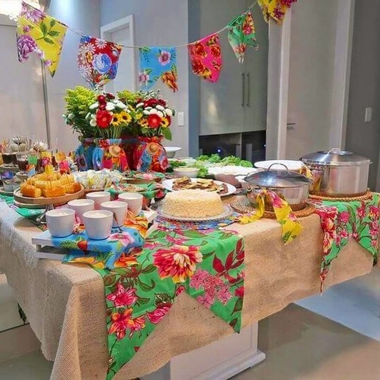 decoração de festa junina em casa simples