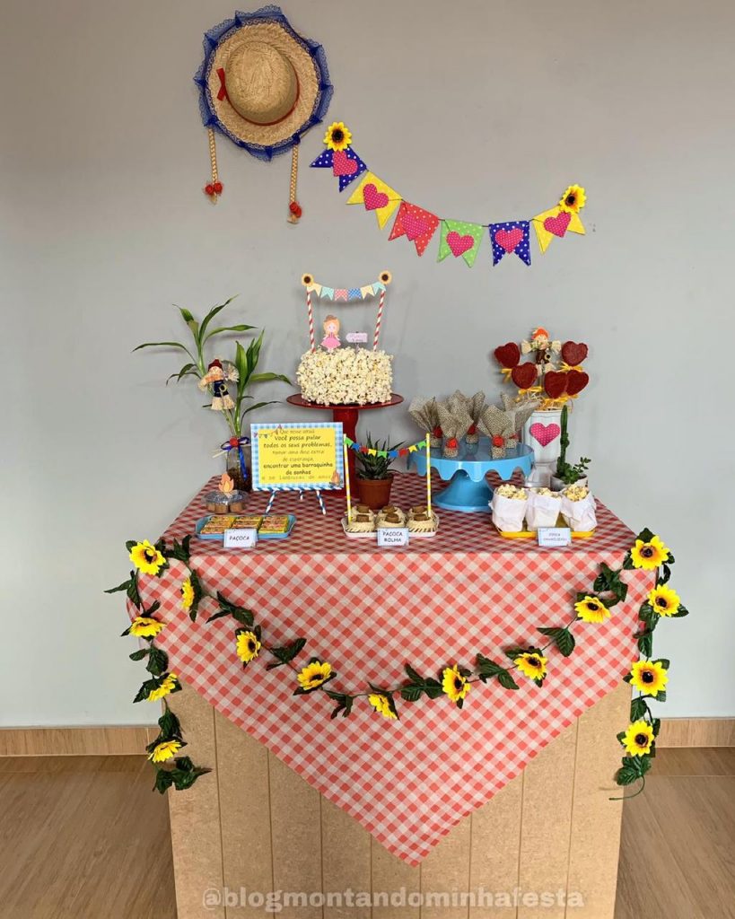 decoração de festa junina em casa simples