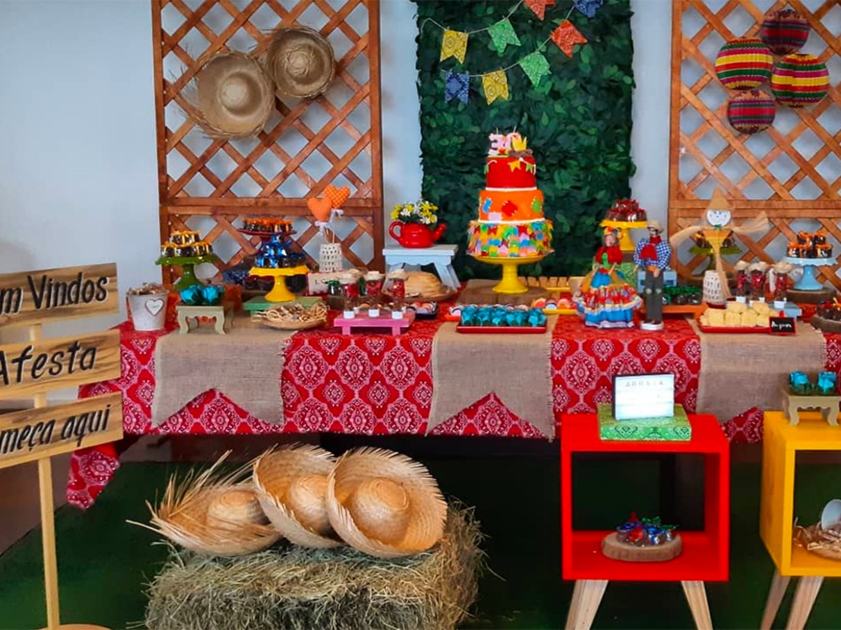 decoração de festa junina em casa simples