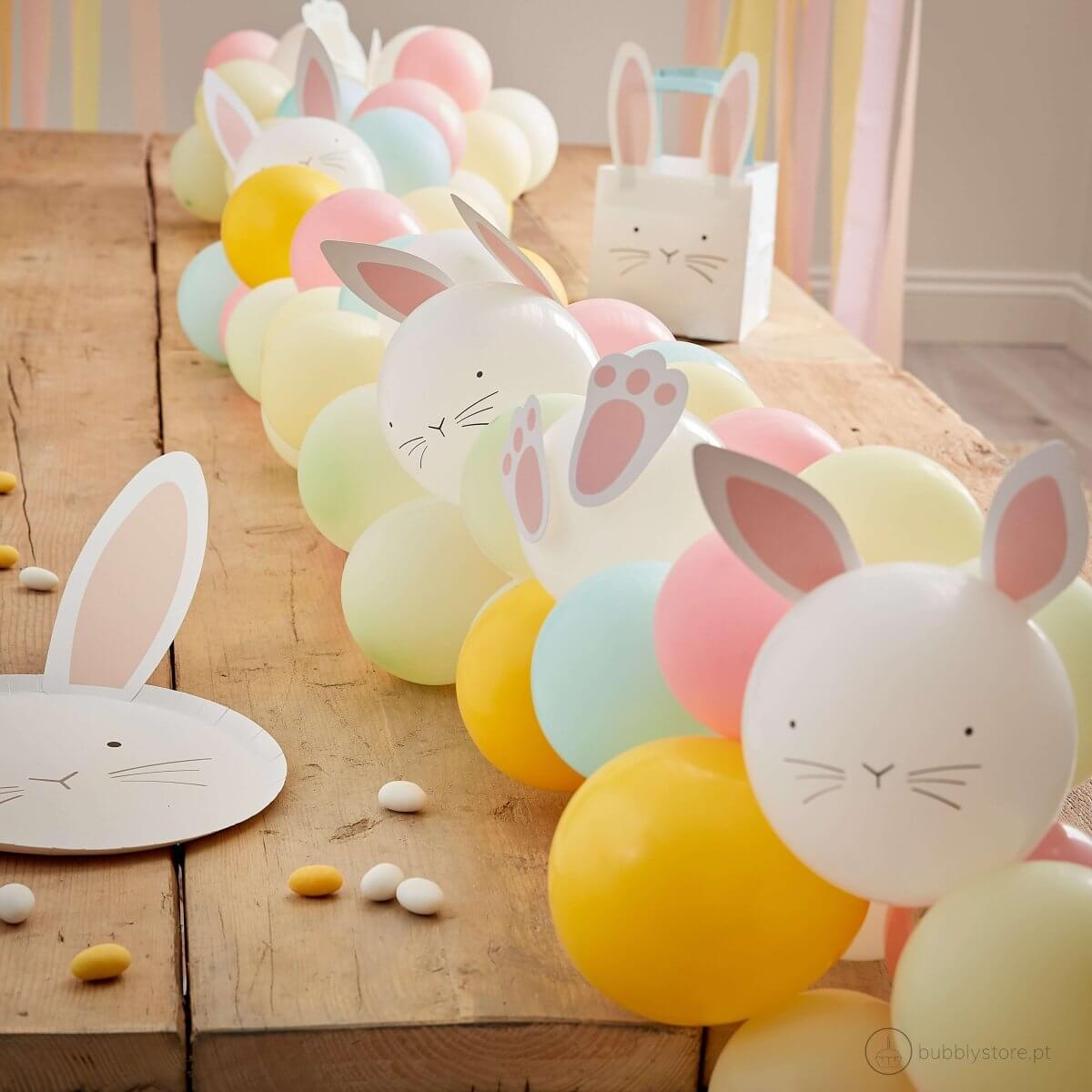 decoração de páscoa com balões