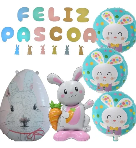 decoração de páscoa com balões
