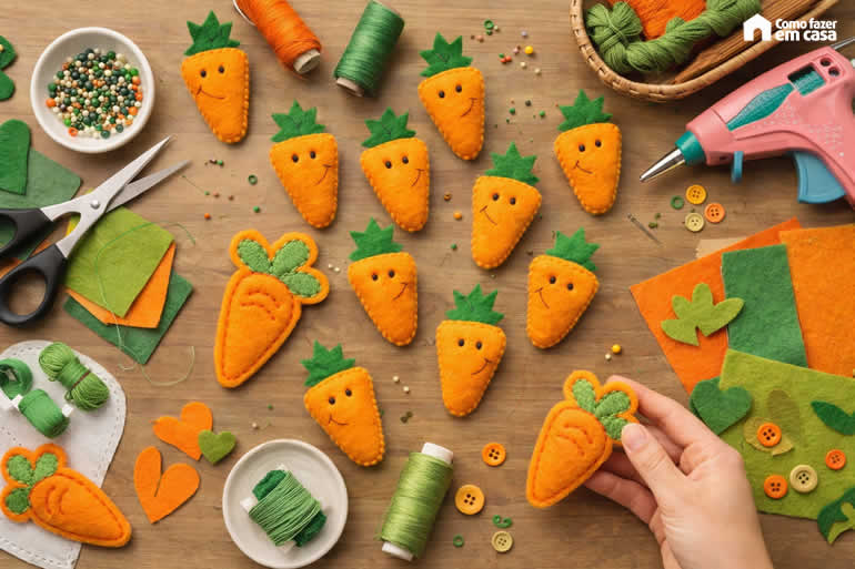 Como Transformar Cenouras de Tecido em Lembrancinhas de Páscoa Únicas