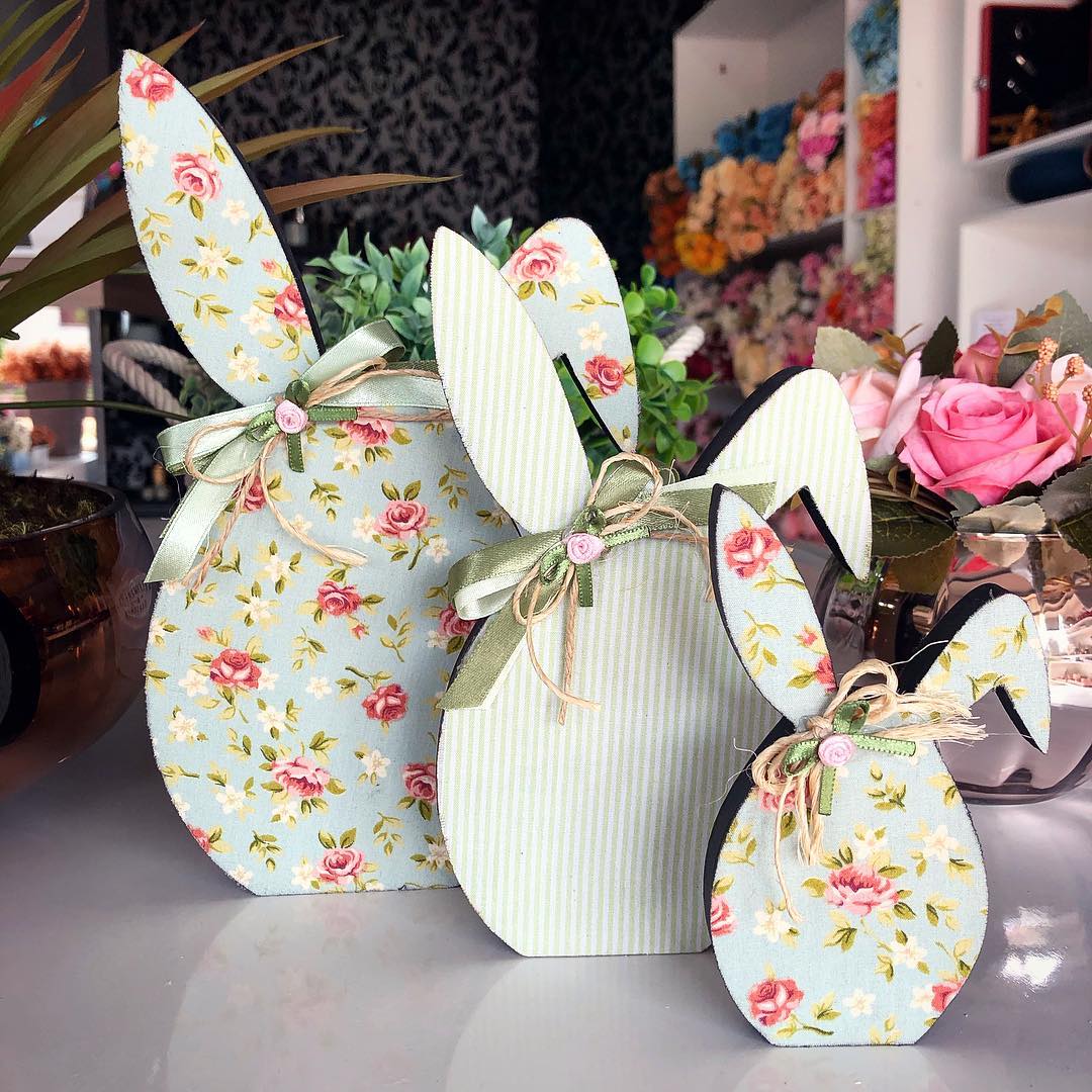 decoração de páscoa em área externa