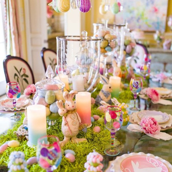 decoração de páscoa estilo candy color