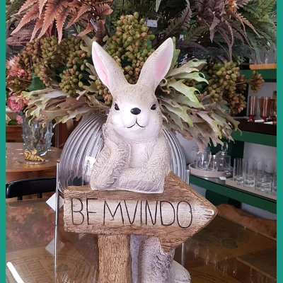 decoração de páscoa para sala de estar