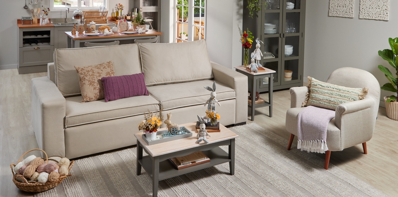 Como Escolher Têxteis Naturais para a Decoração de Páscoa da Sala