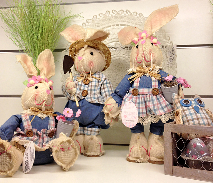 decoração de páscoa rústica