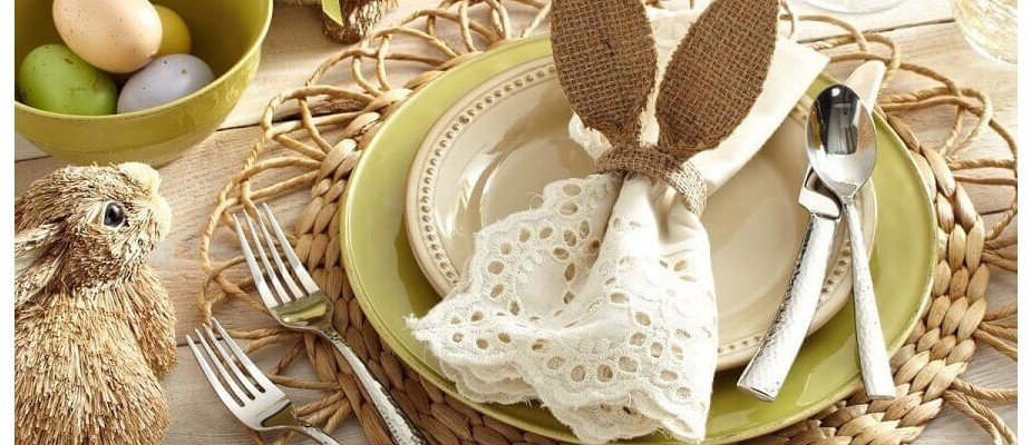 decoração de páscoa rústica