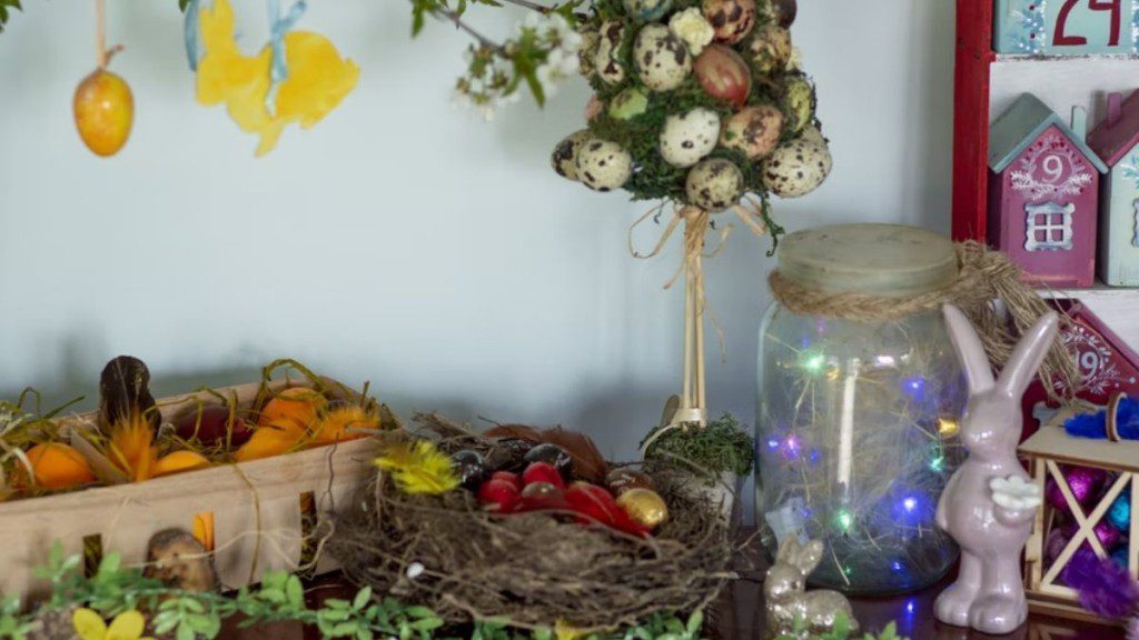 decoração de páscoa sustentável
