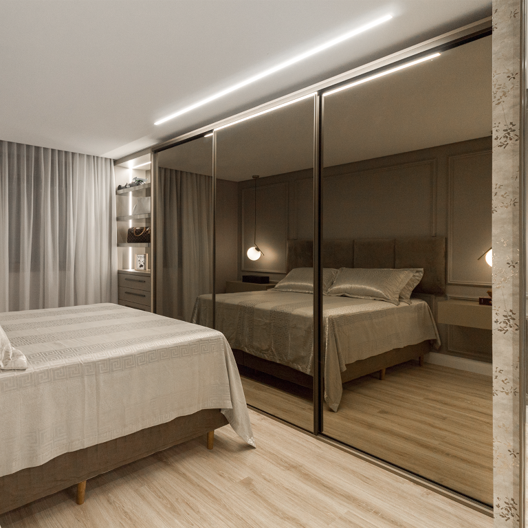 como usar espelho bronze na decoração