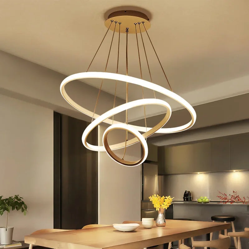 pendente triplo linear