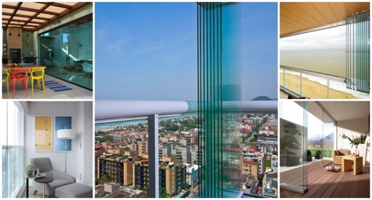 decoração de varanda fechada com vidro (cortina de vidro)