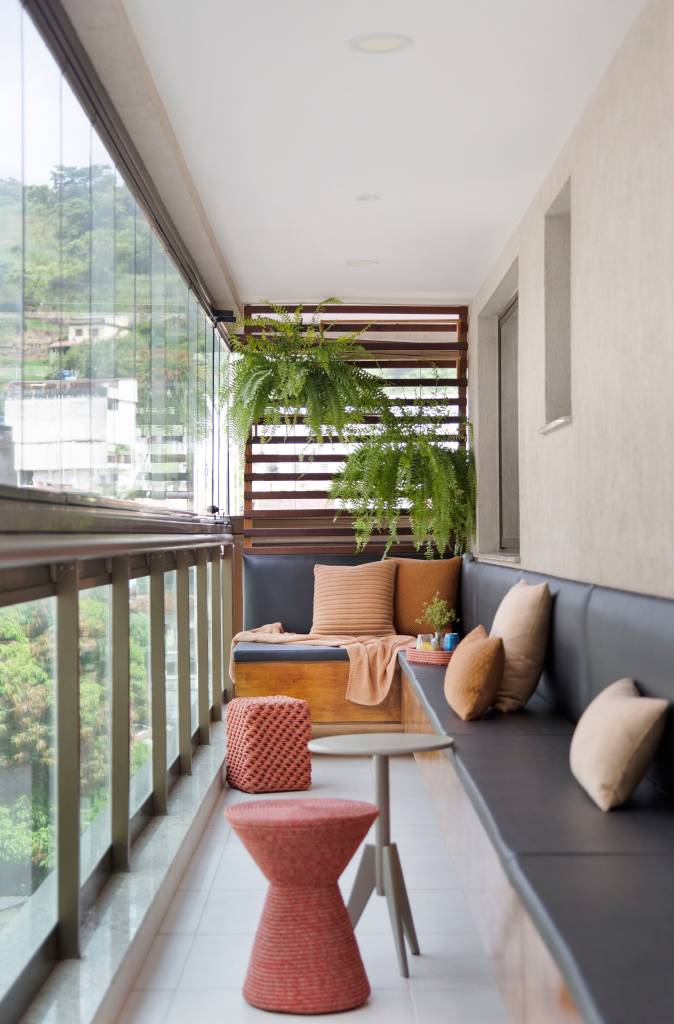 decoração de varanda fechada com vidro (cortina de vidro)