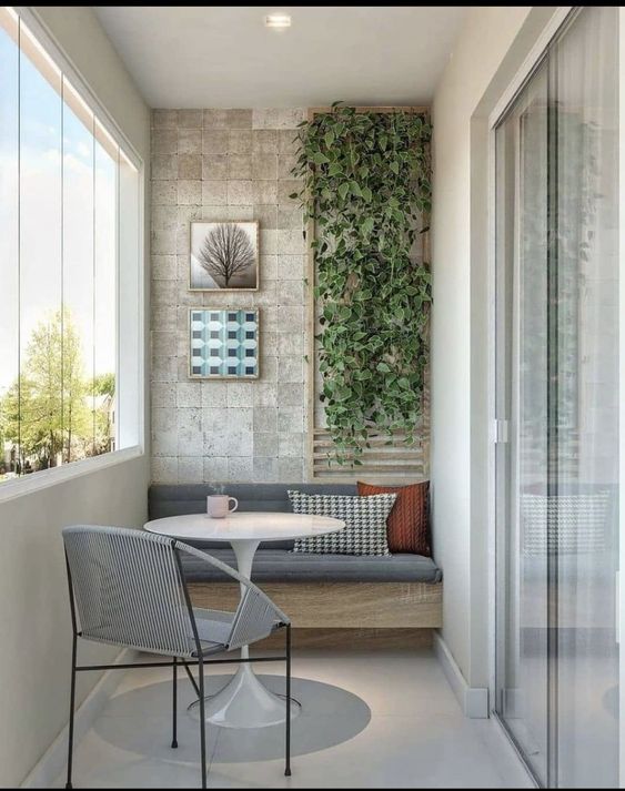 decoração de varanda fechada com vidro (cortina de vidro)