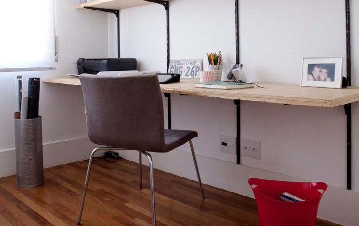 decoração escritório pequeno barato e funcional