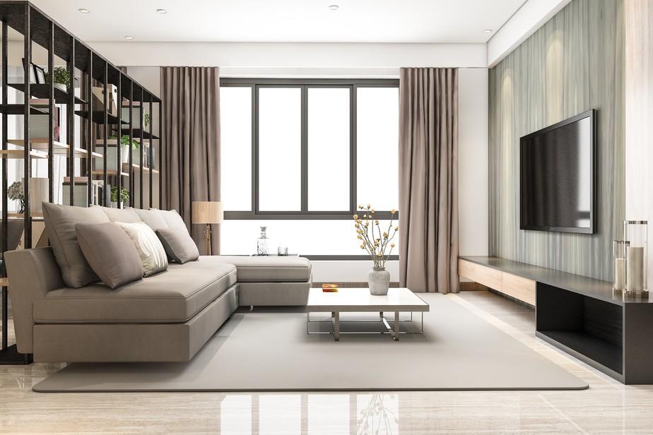 ideias de decoração minimalista para sala de estar pequena