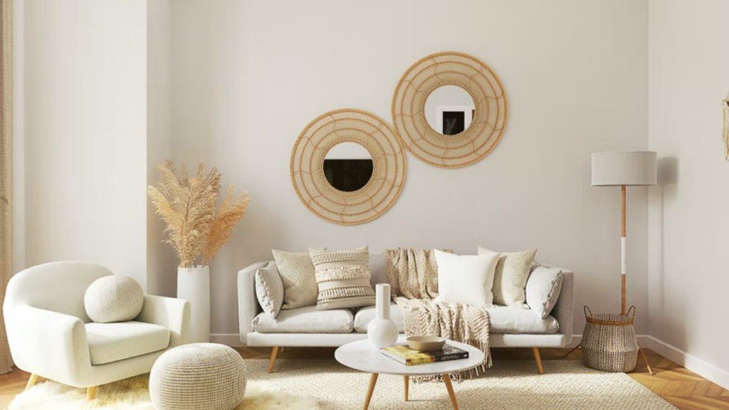 decoração minimalista vs. escandinava sala de estar