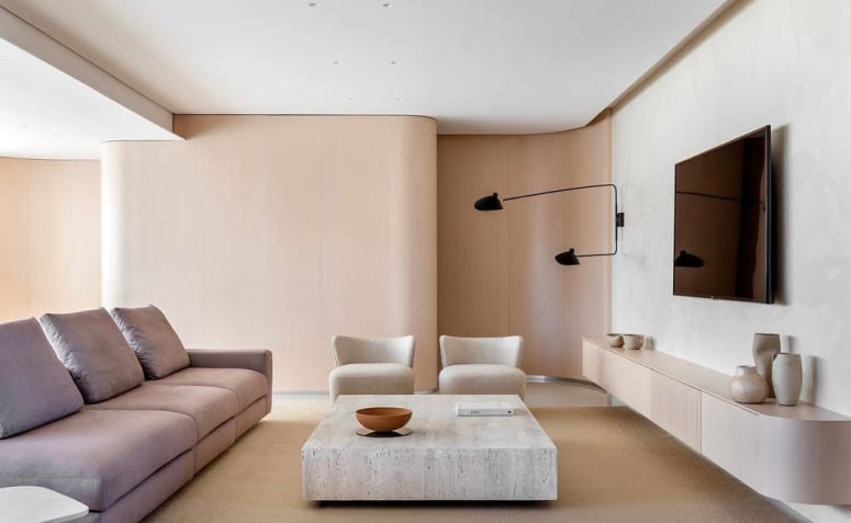 erros comuns na decoração minimalista da sala de estar