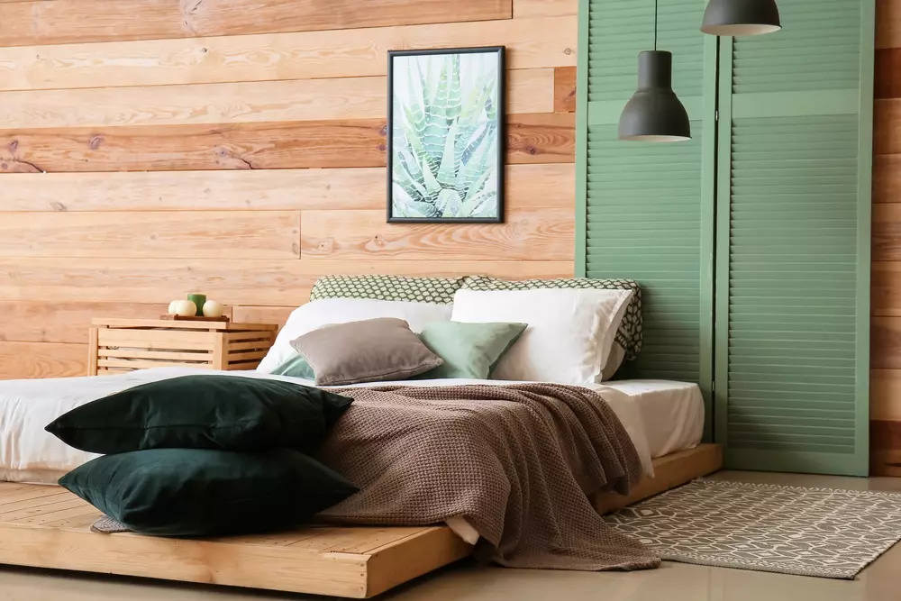 decoração oriental (japandi) para quarto