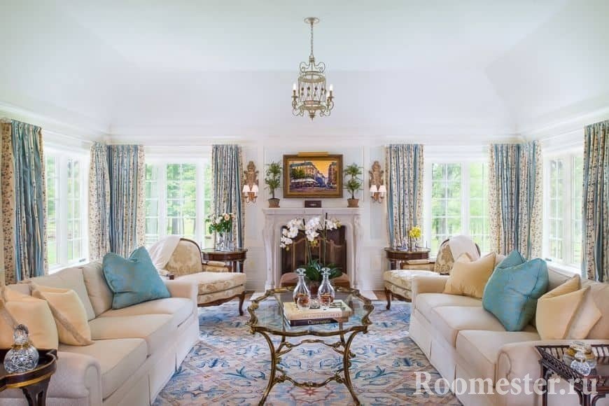 como criar decoração provençal para sala de estar