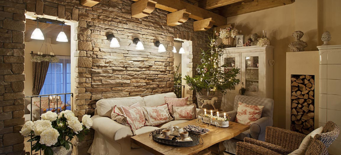 como criar decoração provençal para sala de estar