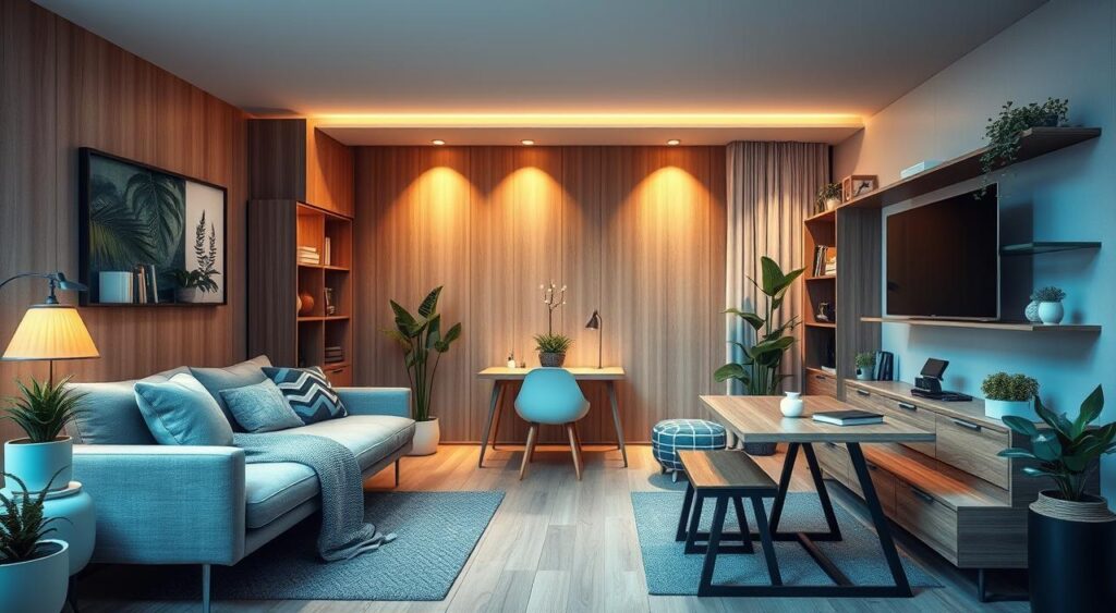 decoração urbana para apartamento estúdio