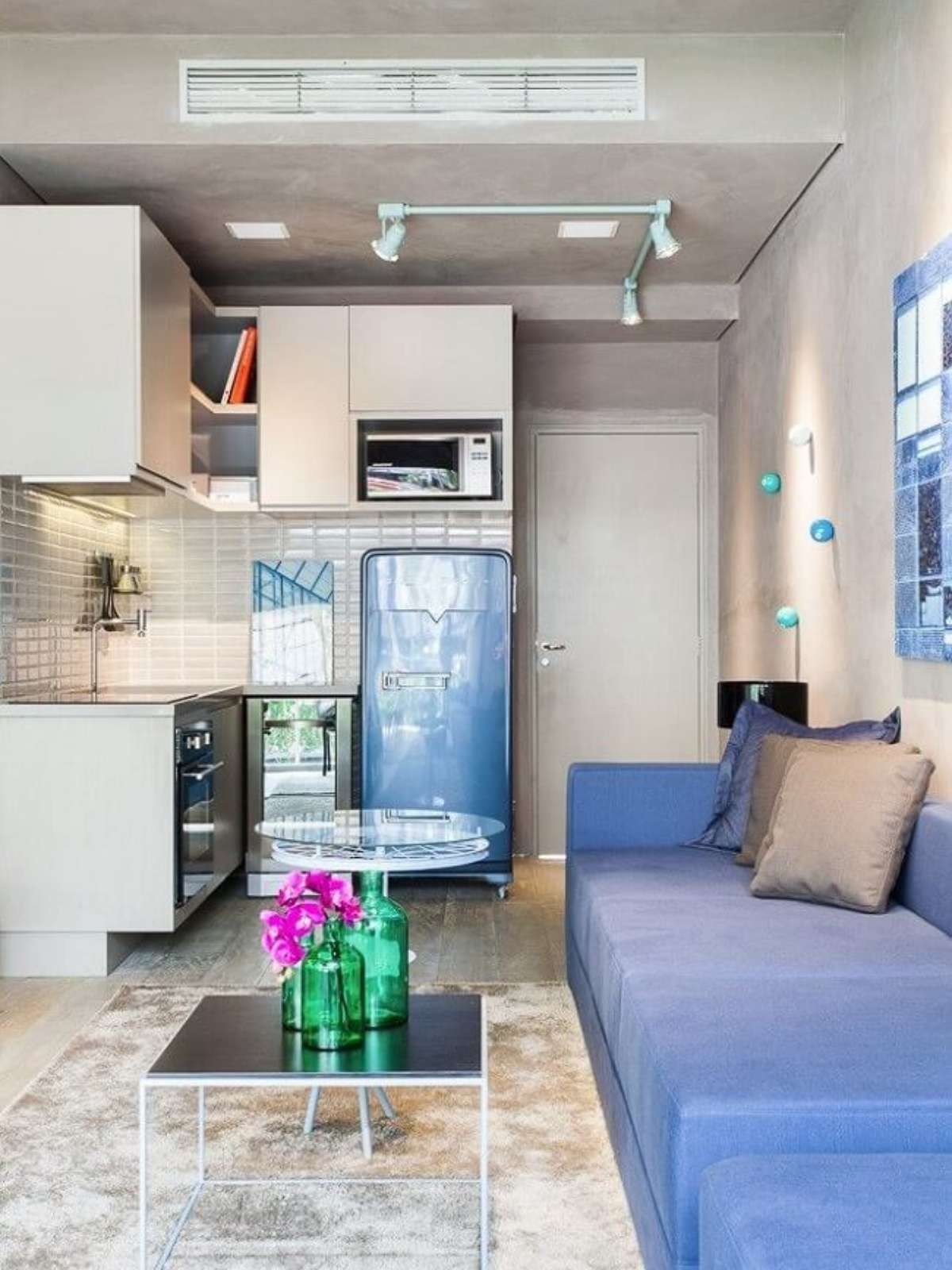 decoração urbana para apartamento estúdio