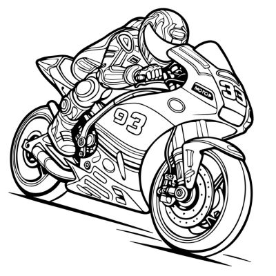 desenho de moto para colorir grátis