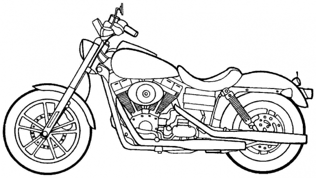 40 Desenhos de Moto para Pintar: Grátis para Imprimir