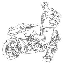 desenhos de motos infantis para colorir