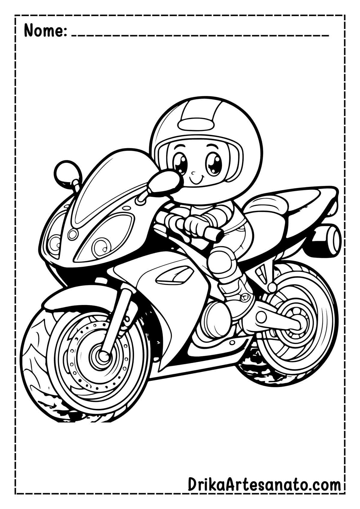 desenhos de motos customizadas para pintar