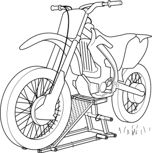 desenho de moto para colorir grátis
