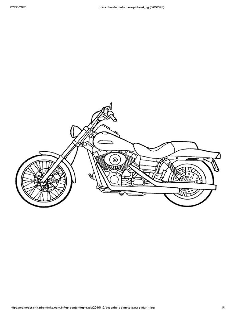 desenhos de motos infantis para colorir