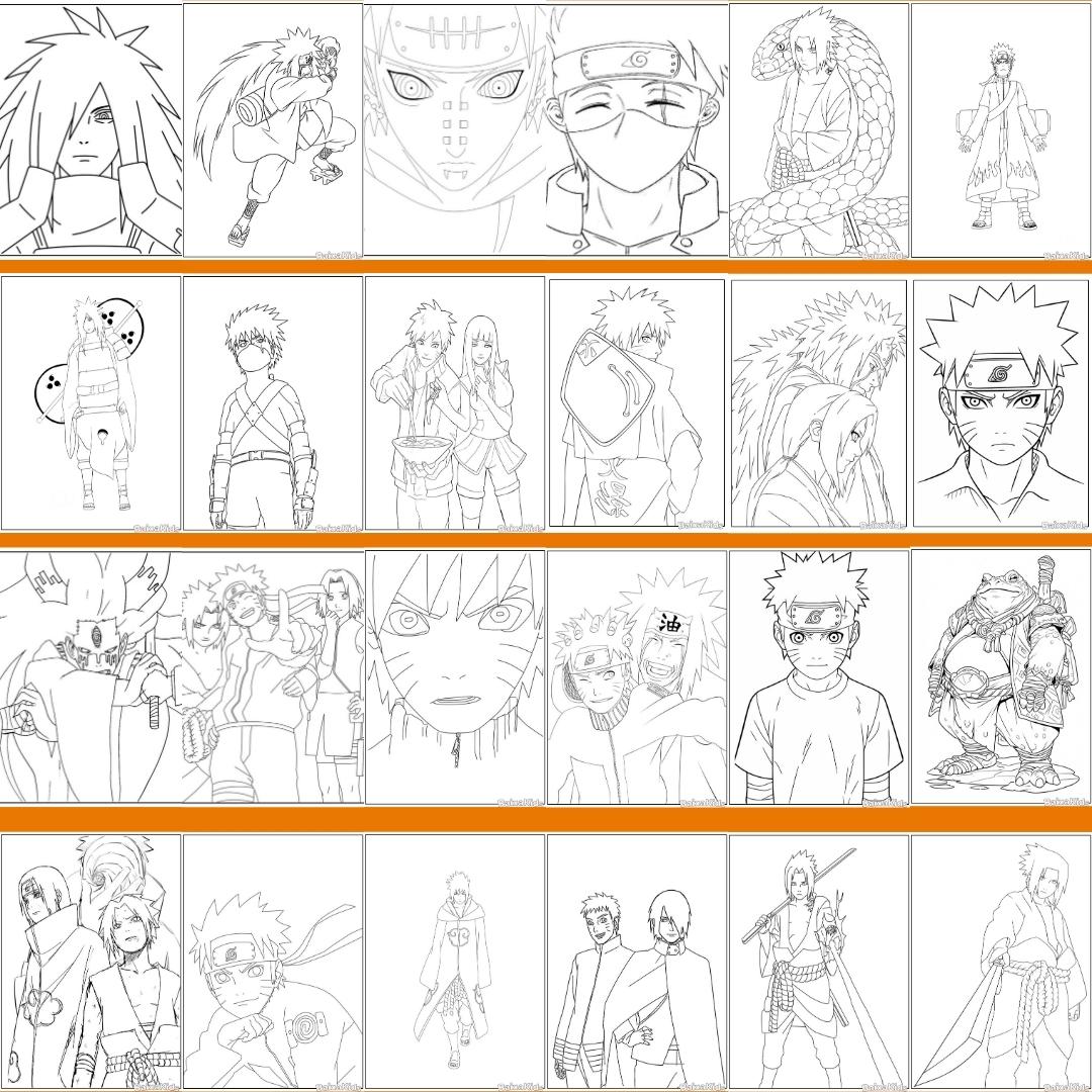 naruto para colorir gratis