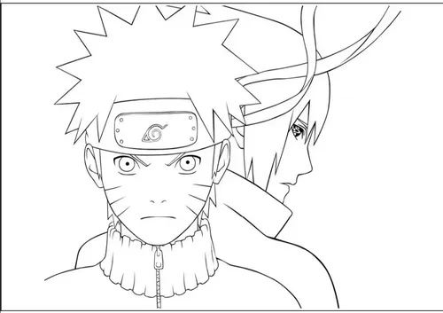 sasuke para colorir