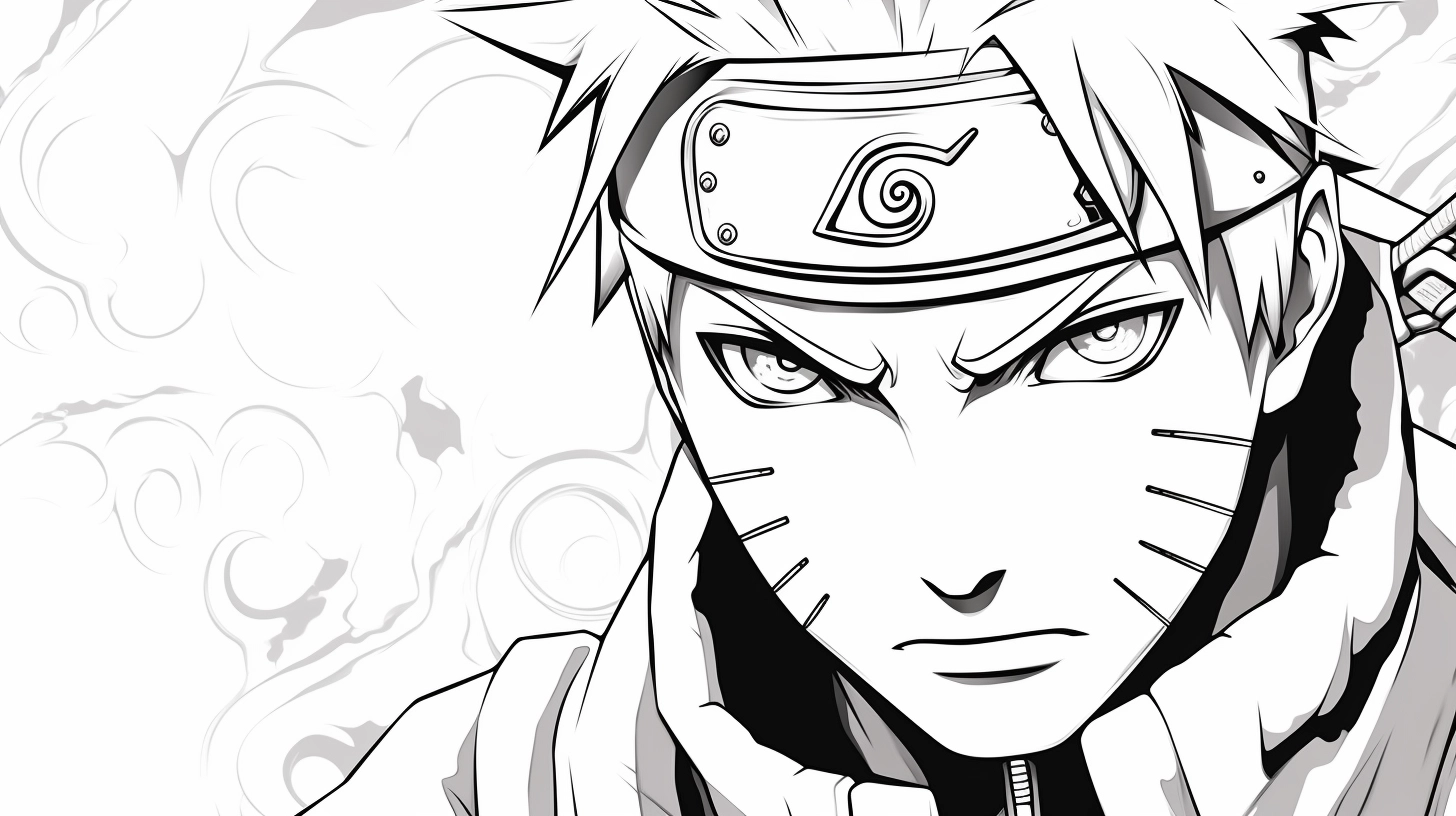 gaara desenho para colorir