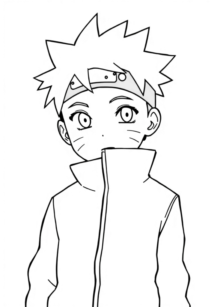 sasuke para colorir