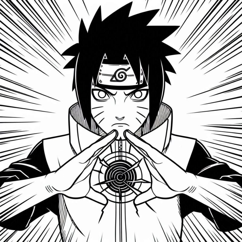 naruto chibi para colorir